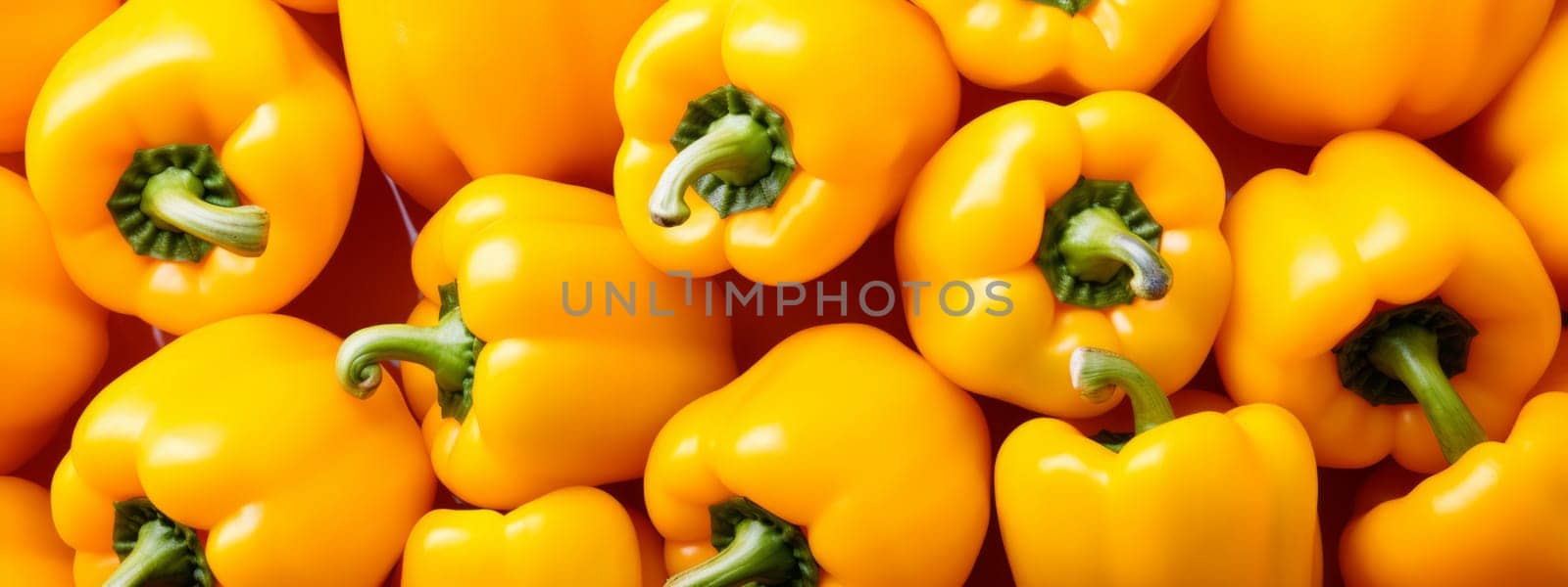 Yellow Bell Pepper, fresh and healthy vegetable texture background. by Artsiom