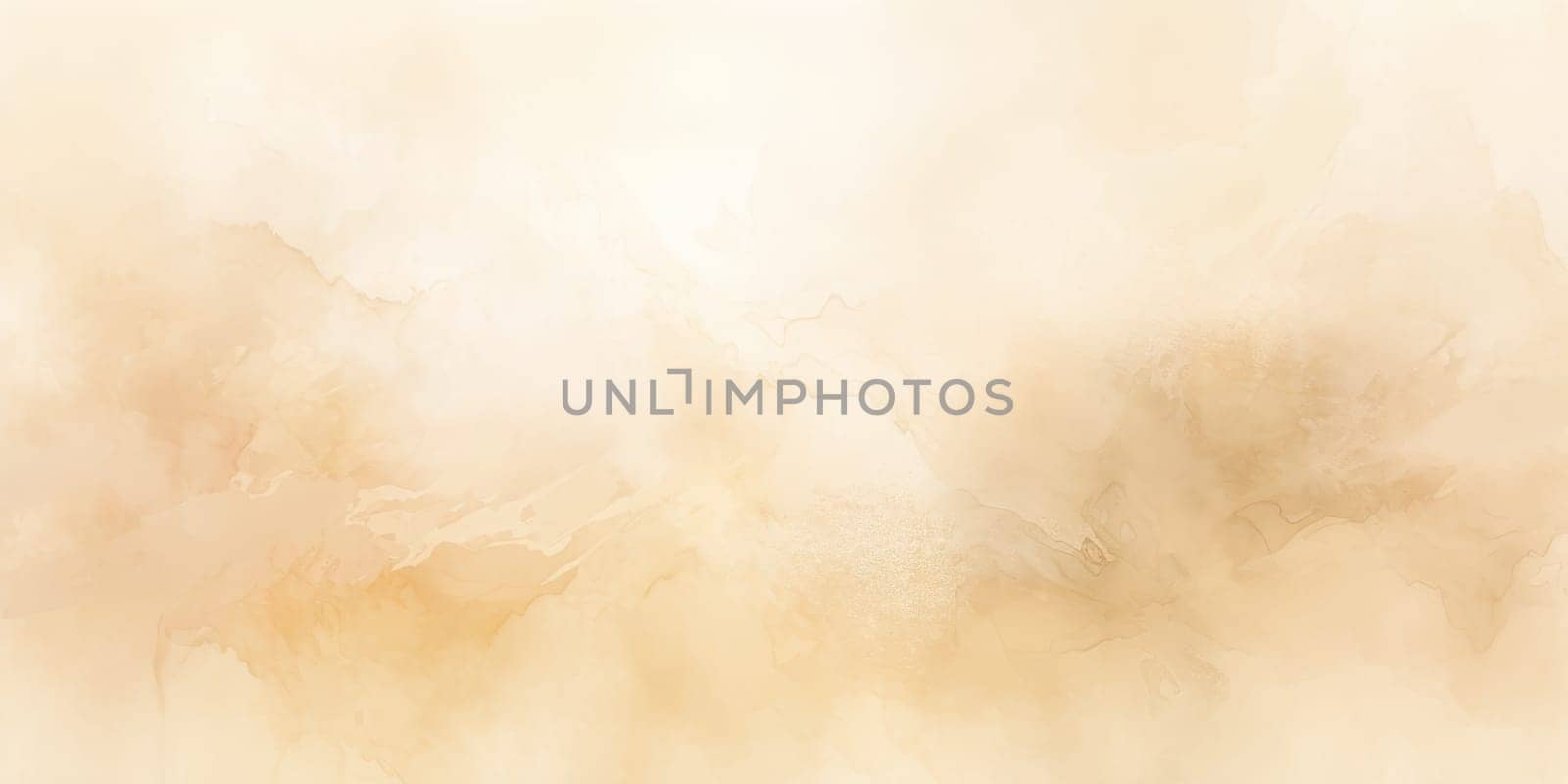 Watercolor light brown dust, autumn abstract background. Hand painted beige wallpaper