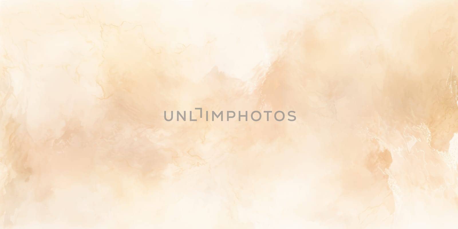 Watercolor light brown dust, autumn abstract background. Hand painted beige wallpaper. by Artsiom