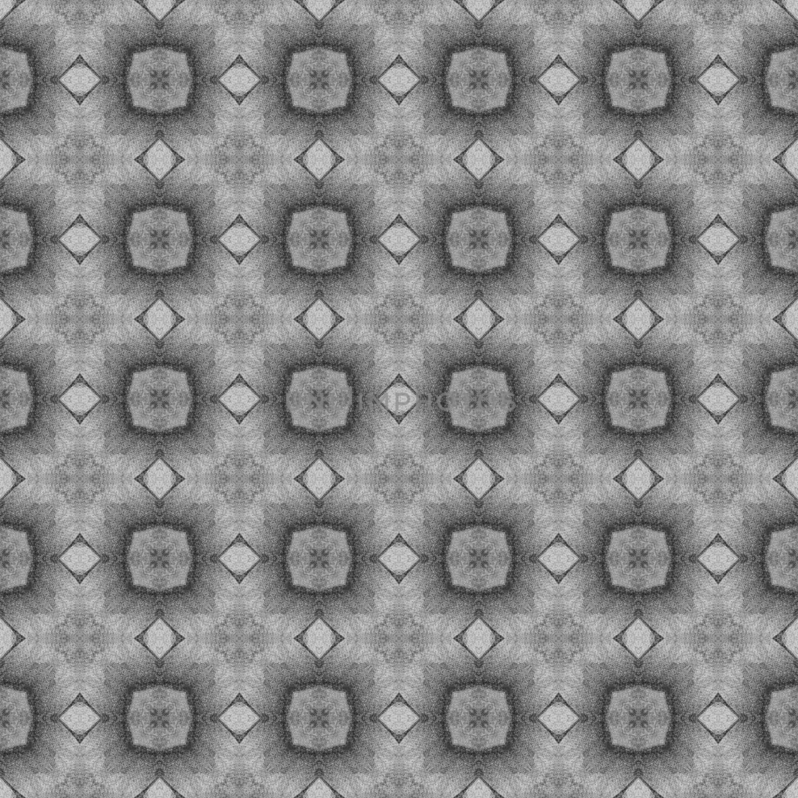 Watercolor summer ethnic border pattern. Black and white enchanting boho chic summer design. Ethnic hand painted pattern. Textile ready great print, swimwear fabric, wallpaper, wrapping.