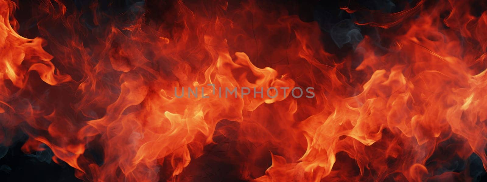 Fire flame texture. Blaze flames background for banner. Burning seamless concept