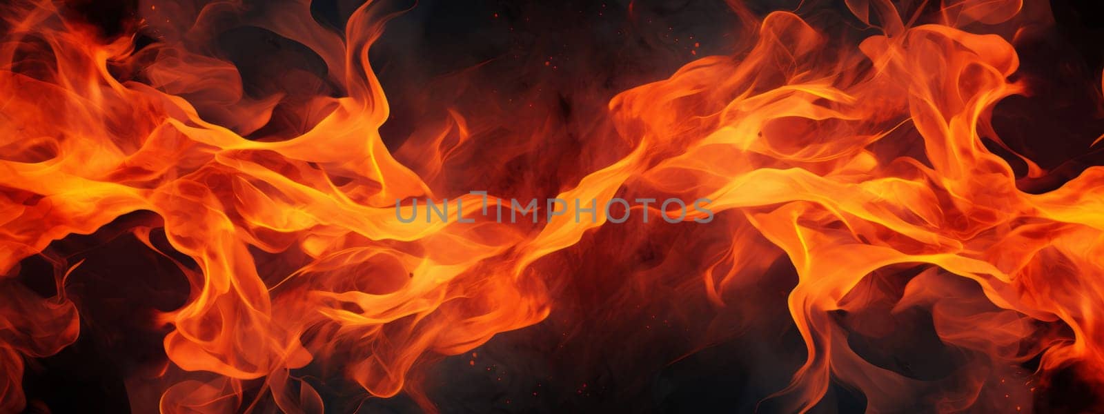 Fire flame texture. Blaze flames background for banner. Burning seamless concept. by Artsiom