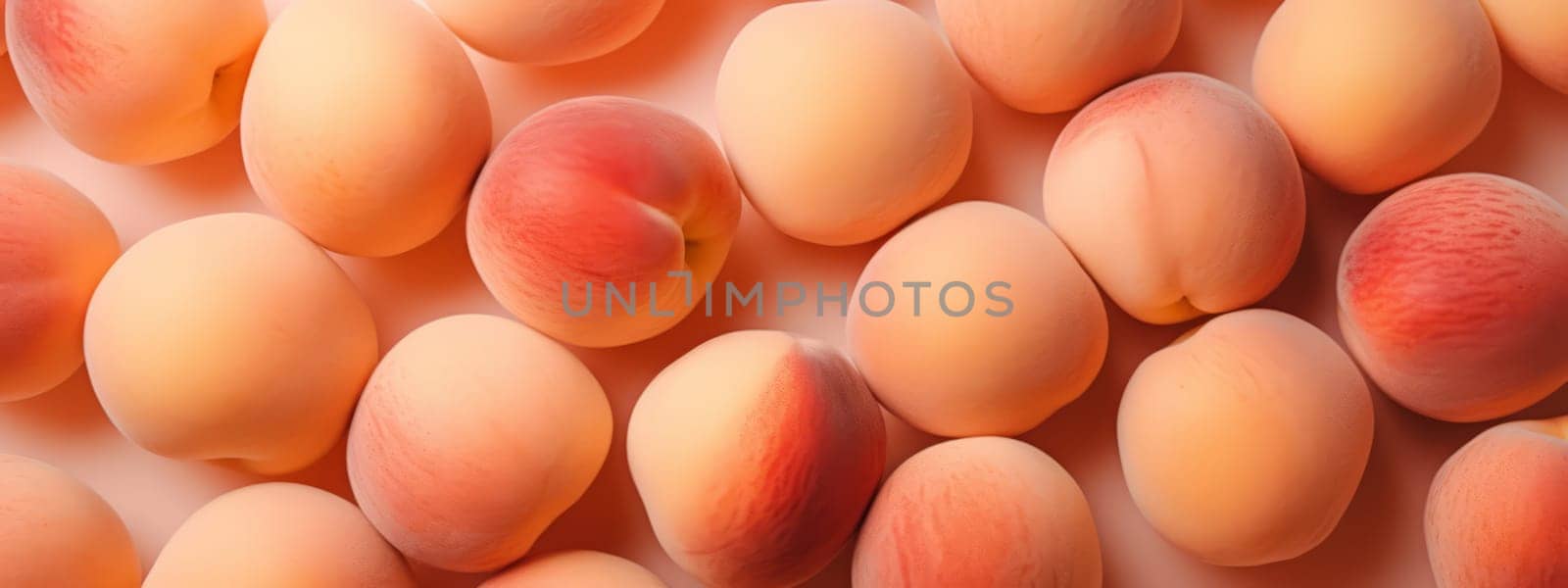 Fresh ripe peaches seamless texture background. by Artsiom