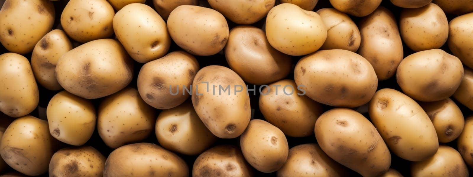 Fresh tasty potato texture background. by Artsiom