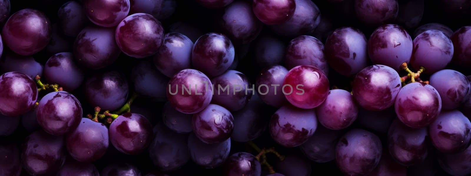 Close up of raw organic sweet red grapes background, wine grapes texture. by Artsiom