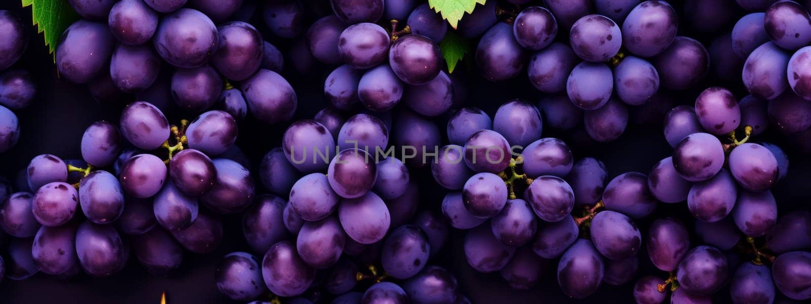 Close up of raw organic sweet red grapes background, wine grapes texture. by Artsiom