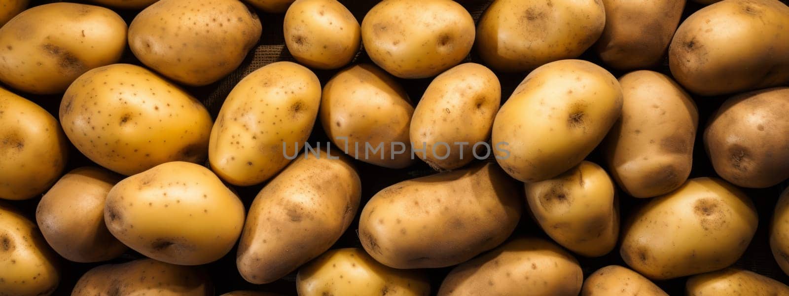 Fresh tasty potato texture background. by Artsiom