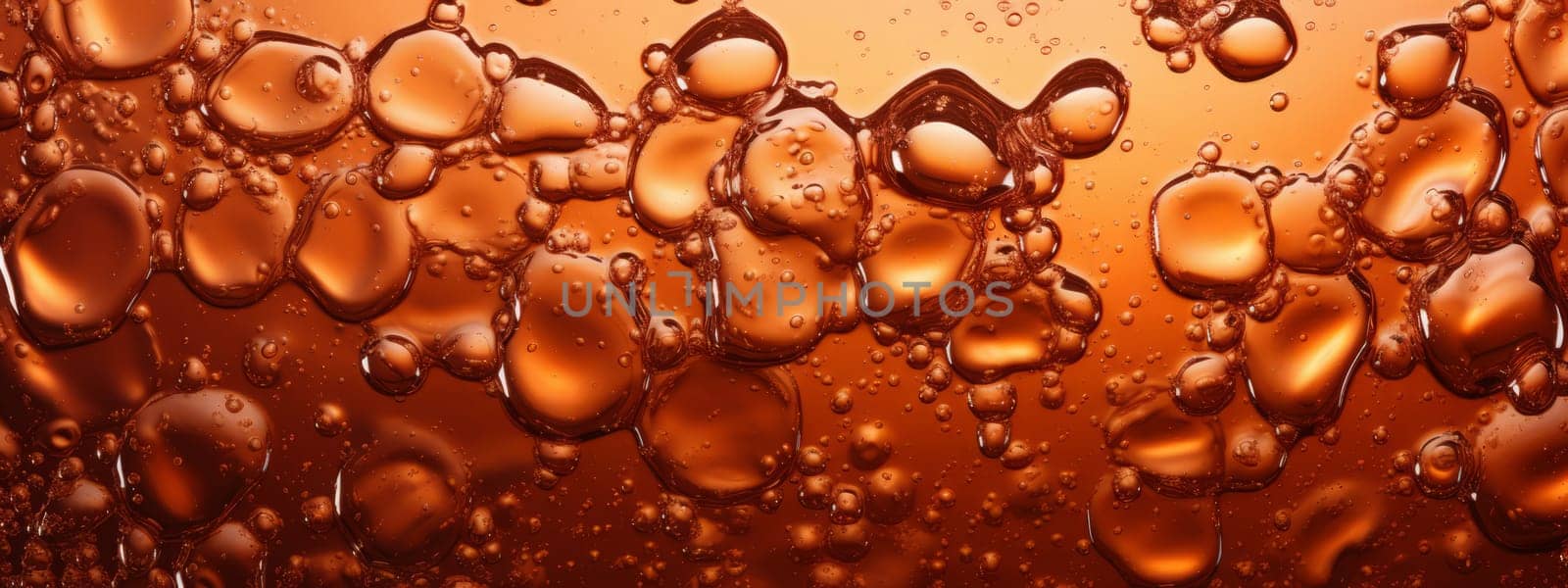 Cola bubbles liquid texture background. Beer close-up ,design element. Seamless pattern. by Artsiom