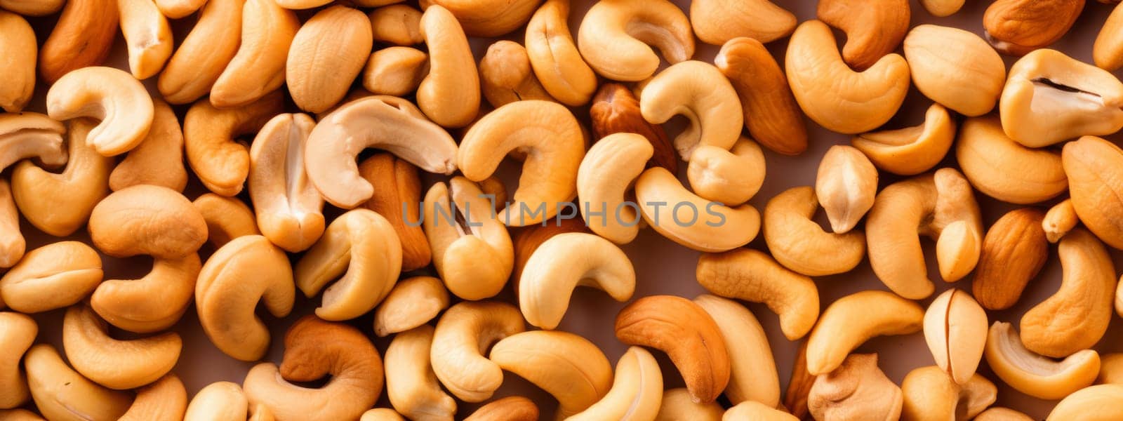 Cashew nuts texture background seamless pattern. Nuts creative layout