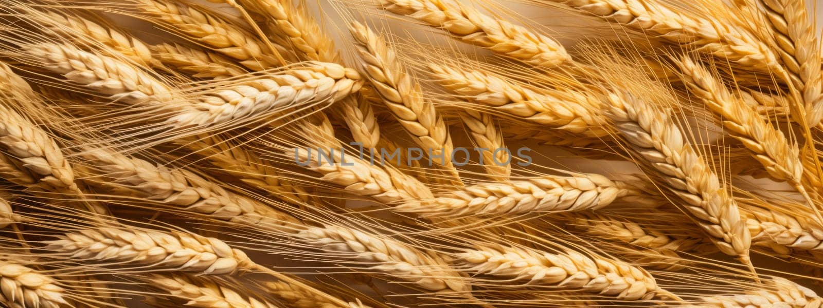 Texture of wheat ears seamless background. by Artsiom