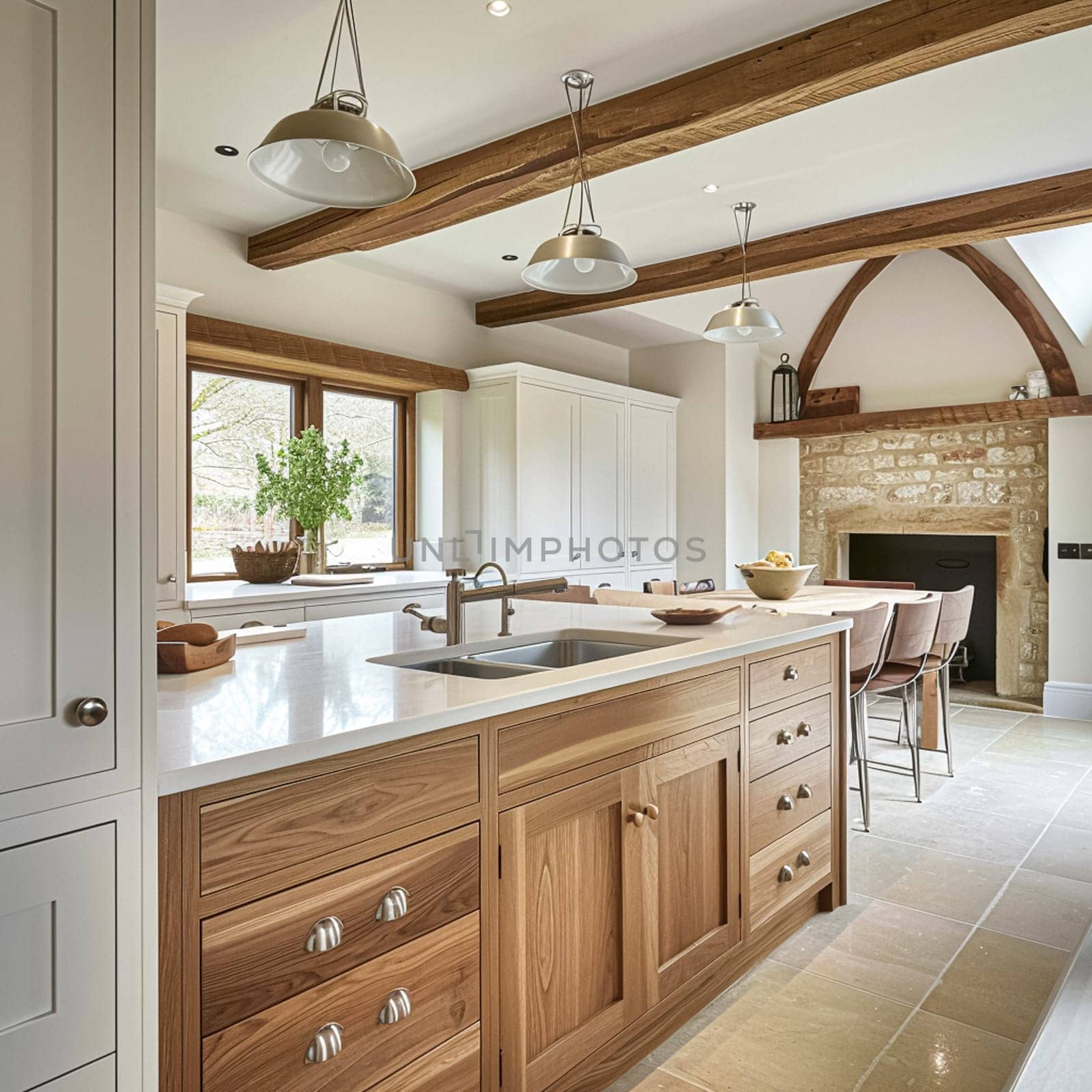 Bespoke kitchen design, country house and cottage interior design, English countryside style renovation and home decor idea