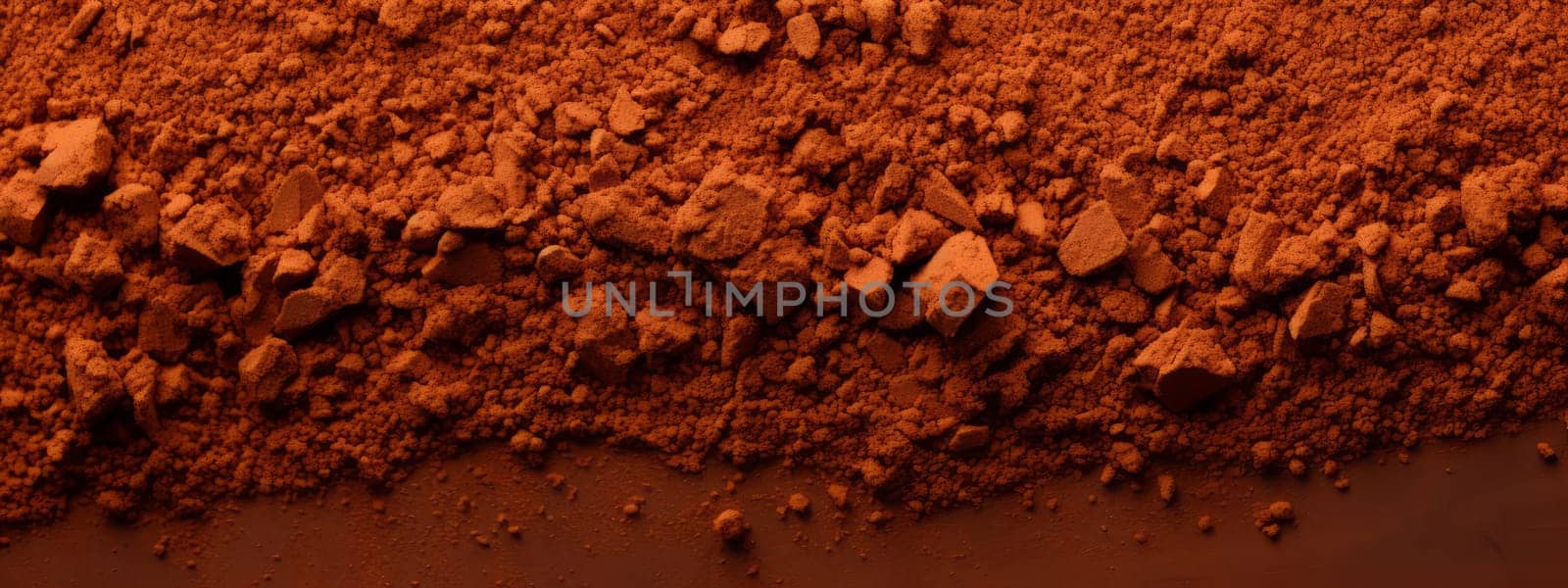 Natural cocoa powder semless texture background. by Artsiom