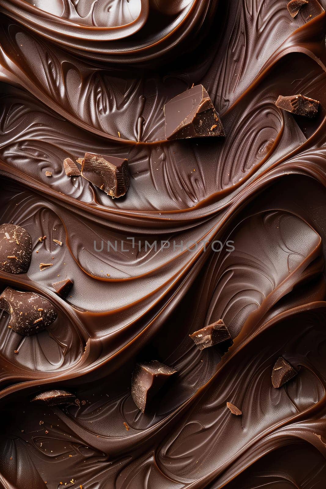 Texture of chocolate close-up food. Selective focus. frame, dark.