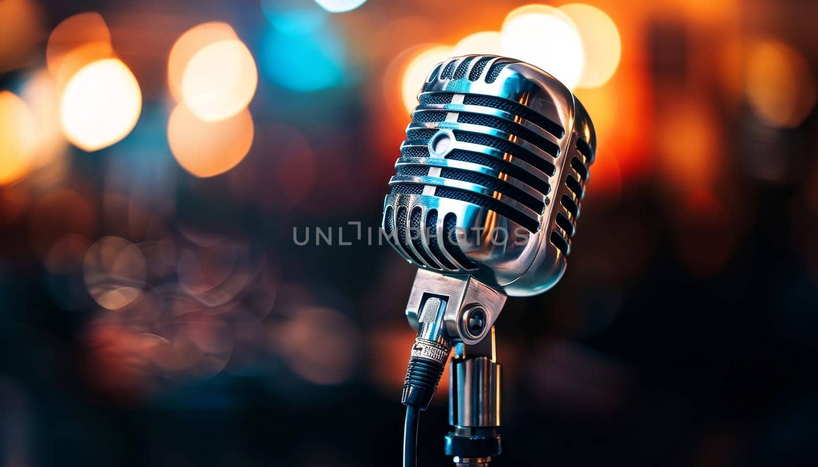 A microphone with a microphone logo on it by AI generated image.