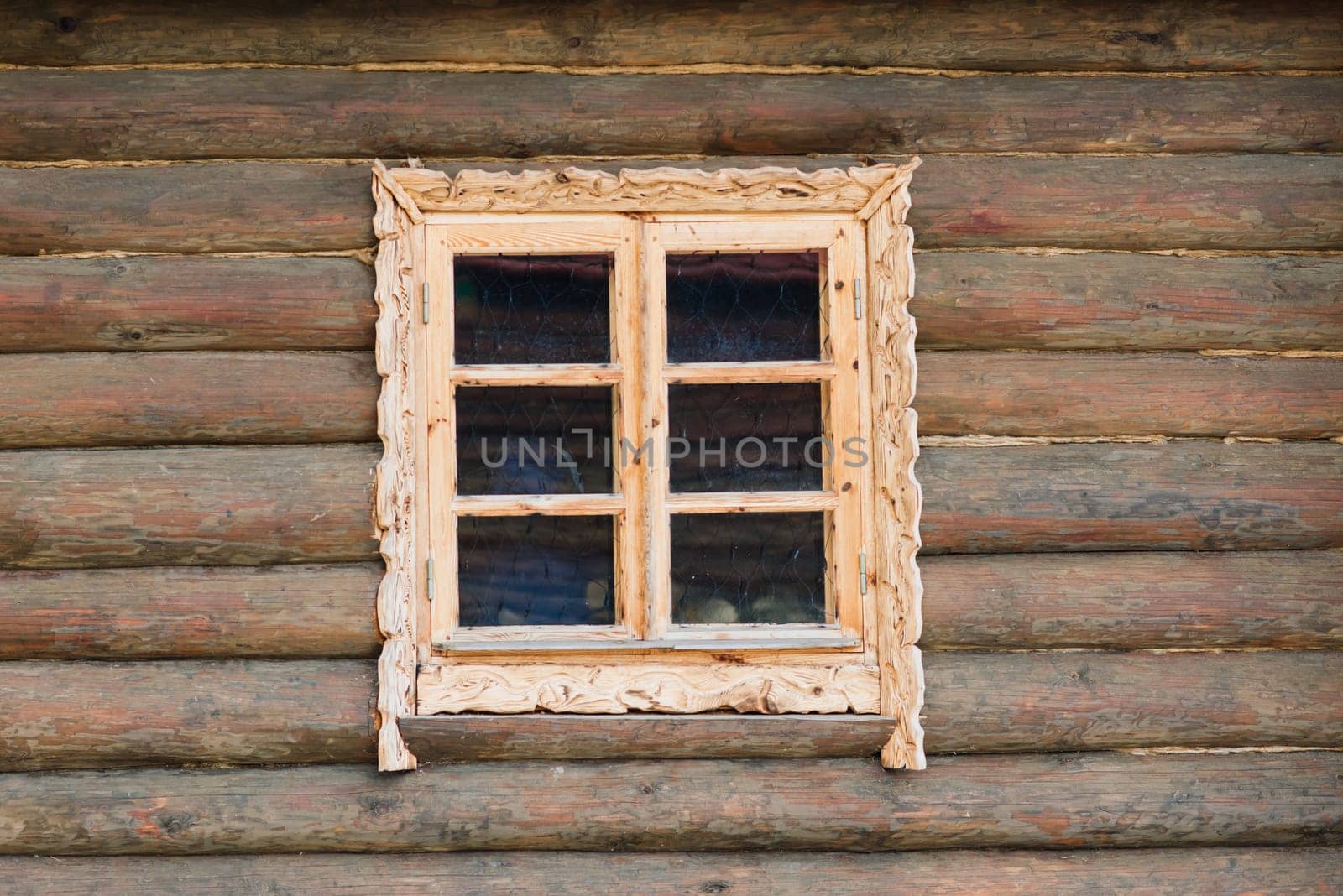 Beautiful new wooden house in the garden with decoration by Zelenin