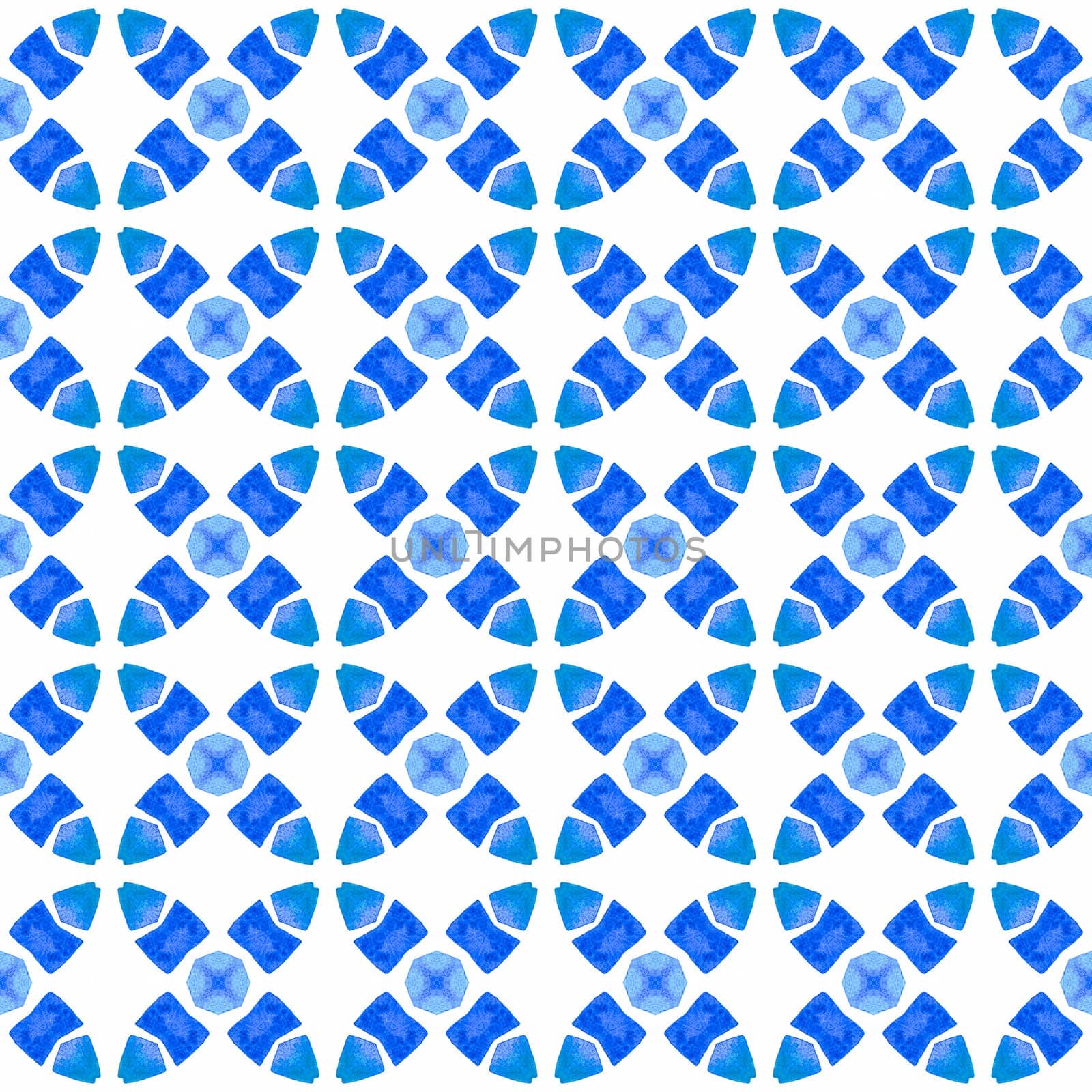 Hand drawn tropical seamless border. Blue creative boho chic summer design. Tropical seamless pattern. Textile ready ravishing print, swimwear fabric, wallpaper, wrapping.