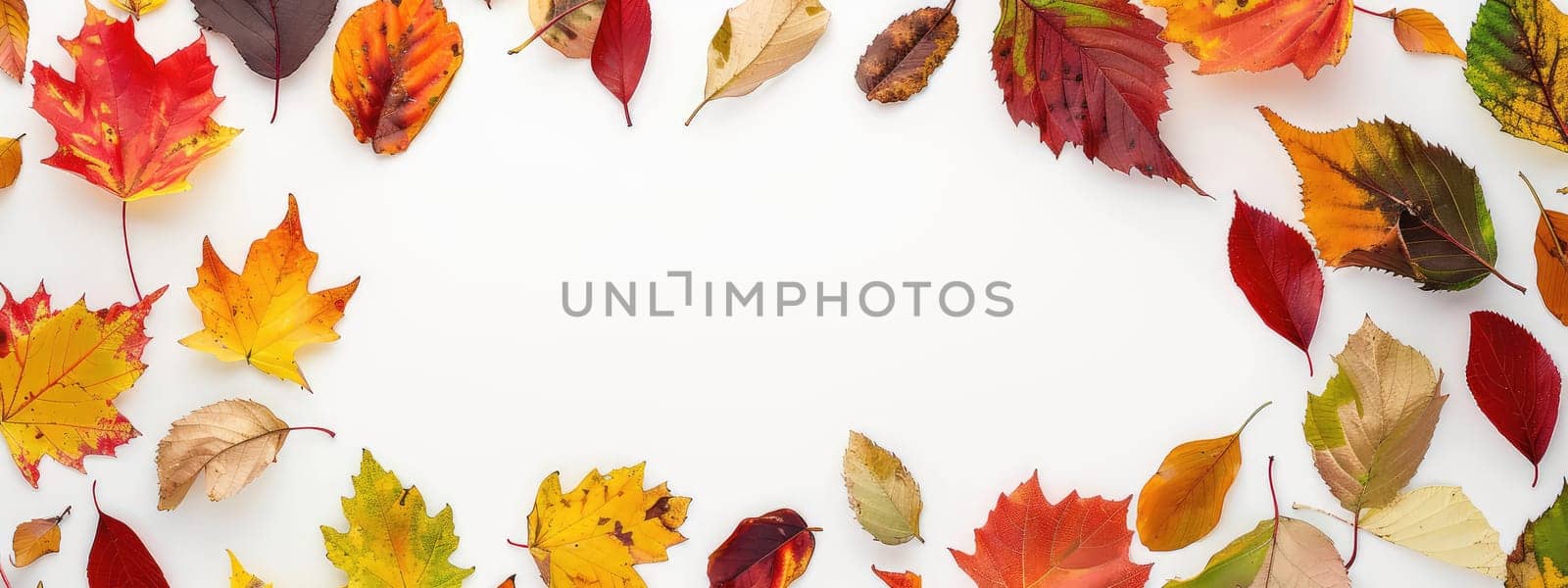 Applique of autumn leaves. Selective focus. nature.