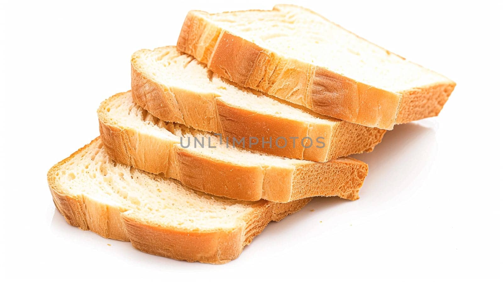 Fresh sliced bread isolated on white background, baking goods and supermarket packaging, farm shop organic baked bread