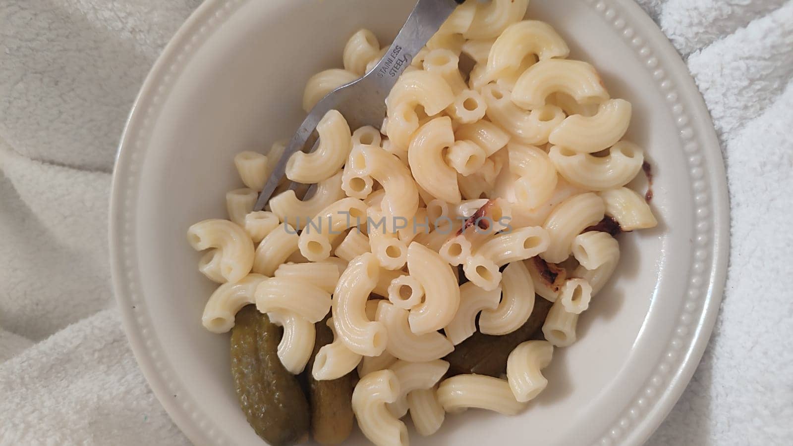 boiled pasta food in a plate, dinner lunch. High quality photo
