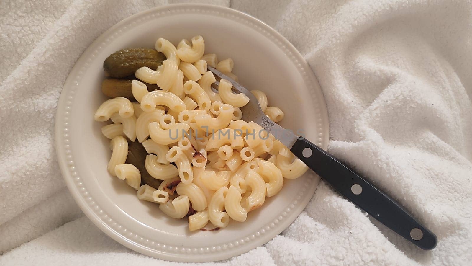 boiled pasta food in a plate, dinner lunch. High quality photo