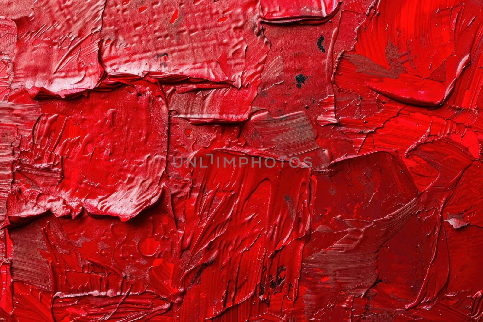 Red paint splattered wall texture for artistic background or creative design project with travel, business, fashion, and beauty concept