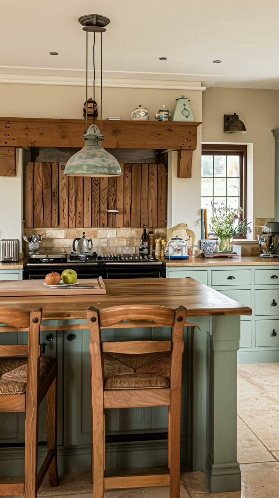 Bespoke kitchen design, country house and cottage interior design, English countryside style renovation and home decor idea