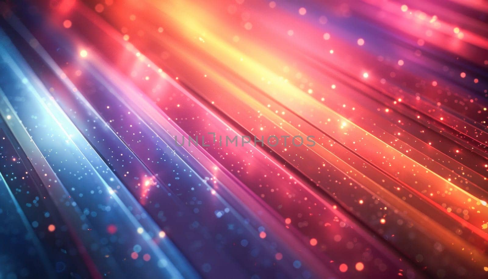 Vibrant background with lights and sparkles, displaying various colors like purple, violet, magenta, and electric blue