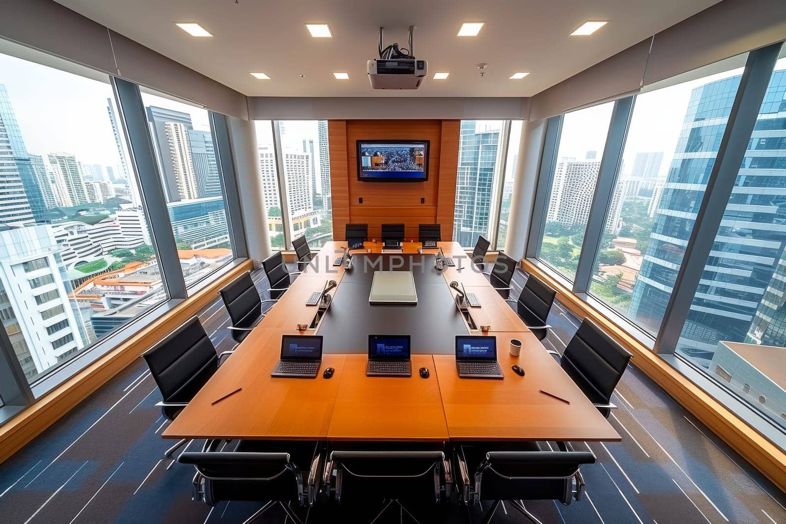 Empty meeting room at modern office.