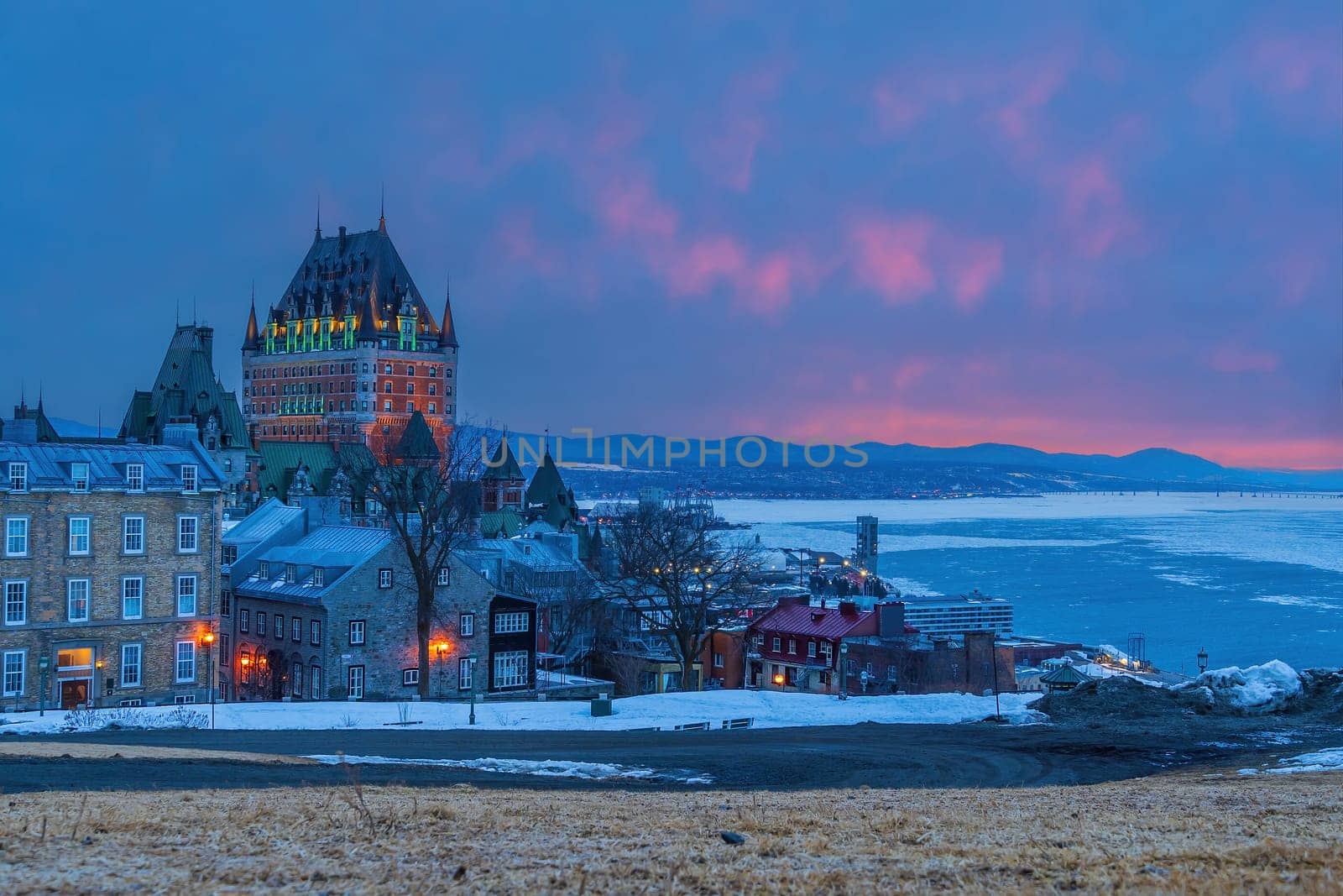 Quebec City skyline, cityscape of Canada  by f11photo