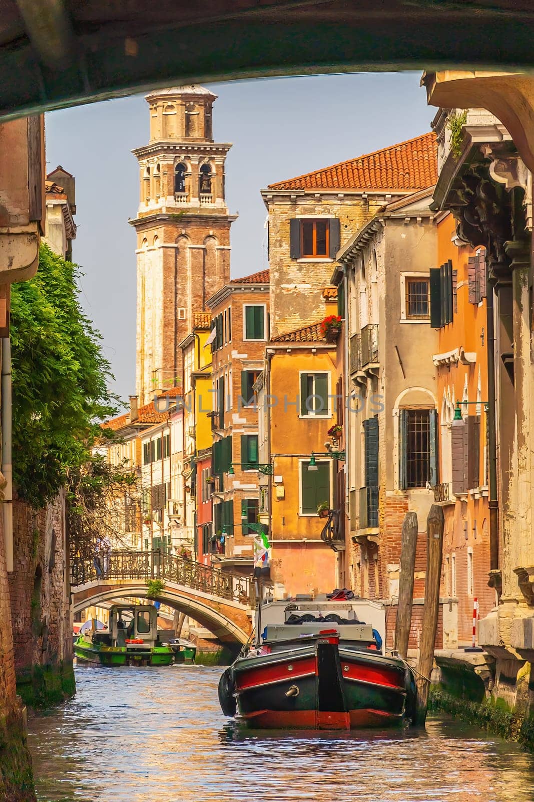 Venice landscape, cityscape of famous town in Italy