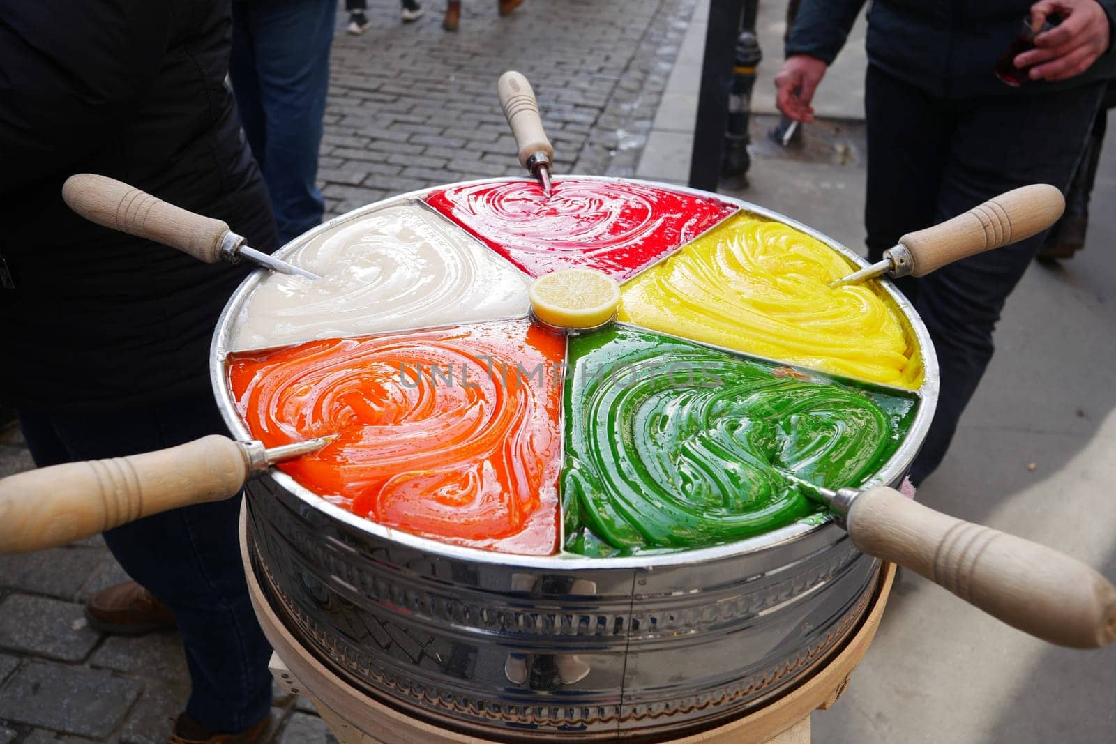 Sweet Traditional Ottoman Paste in istanbul .