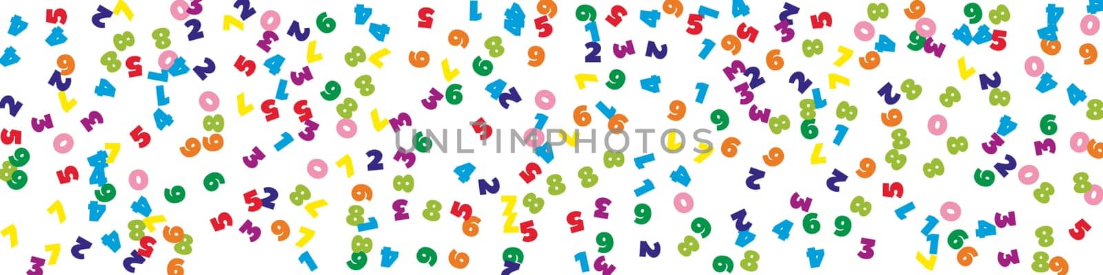 Scattered letters of latin alphabet. Colorful childish floating characters of English language. Foreign languages study concept. Back to school banner .