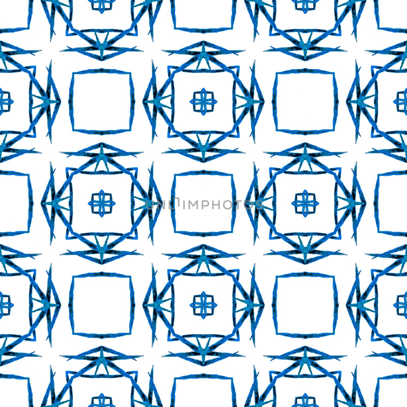 Textile ready terrific print, swimwear fabric, wallpaper, wrapping. Blue graceful boho chic summer design. Hand drawn tropical seamless border. Tropical seamless pattern.
