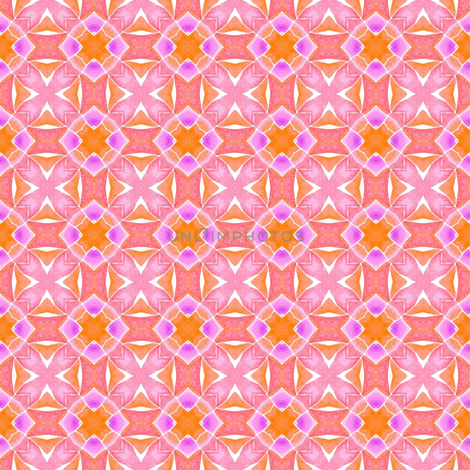 Striped hand drawn design. Orange popular boho chic summer design. Textile ready cool print, swimwear fabric, wallpaper, wrapping. Repeating striped hand drawn border.