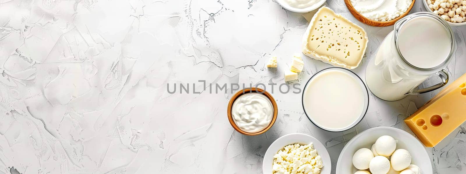 Farm dairy products on the table. Selective focus. Food.