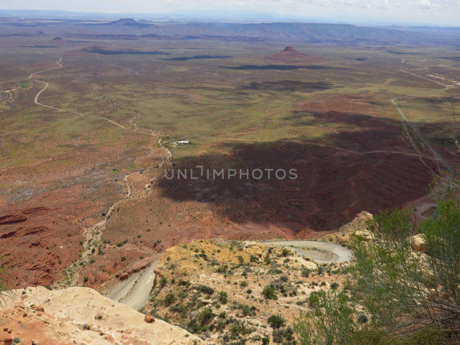 Desert View, Landscape from Moki Dugway Overlook in Utah, Highway 261. High quality photo