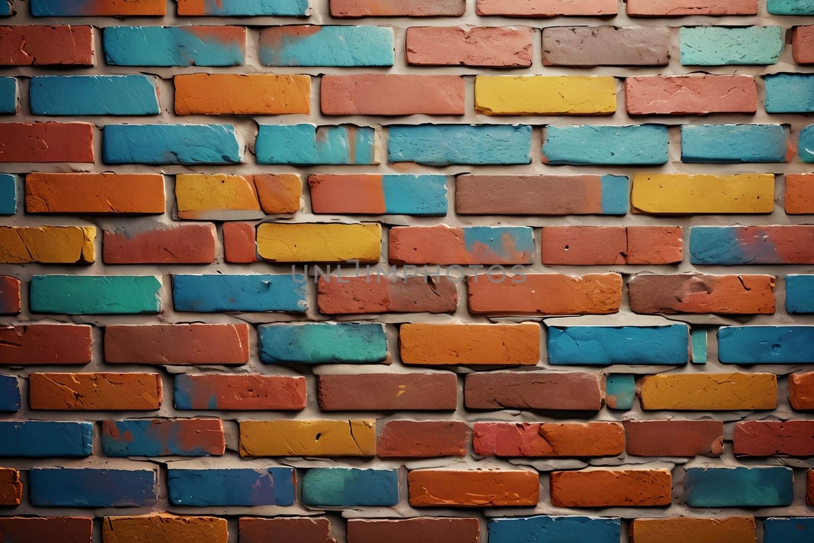 background of red old bricks .