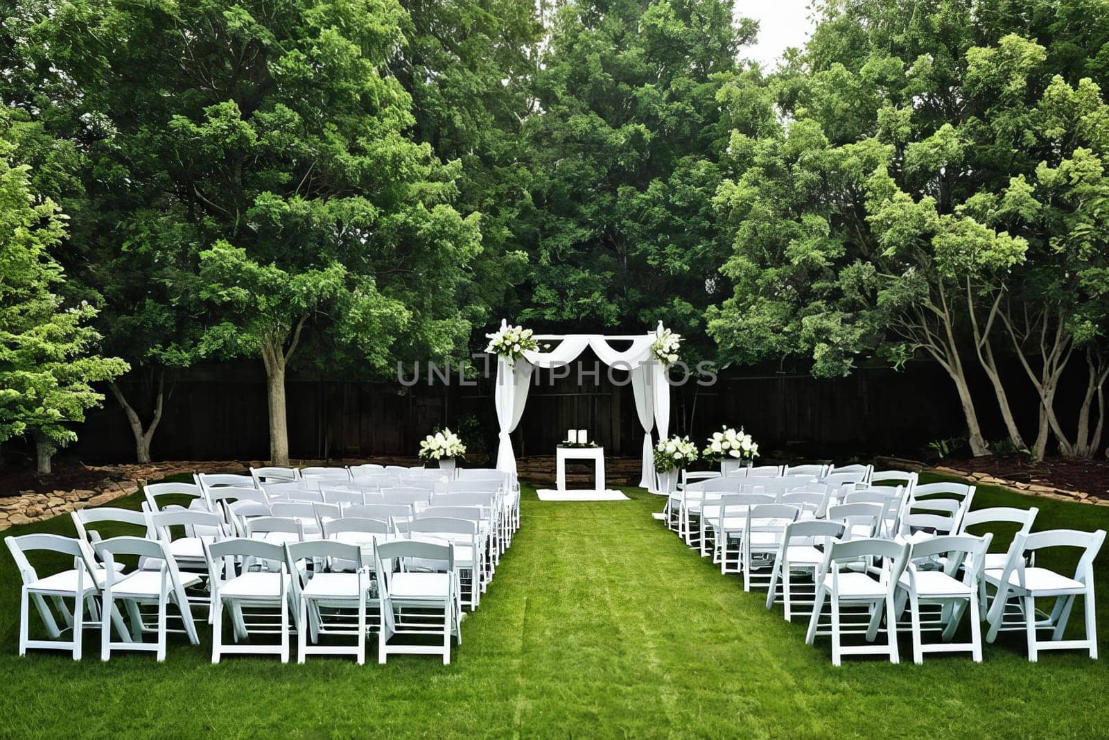 Romance and Simplicity: Wedding Celebration in an Elegant Backyard.