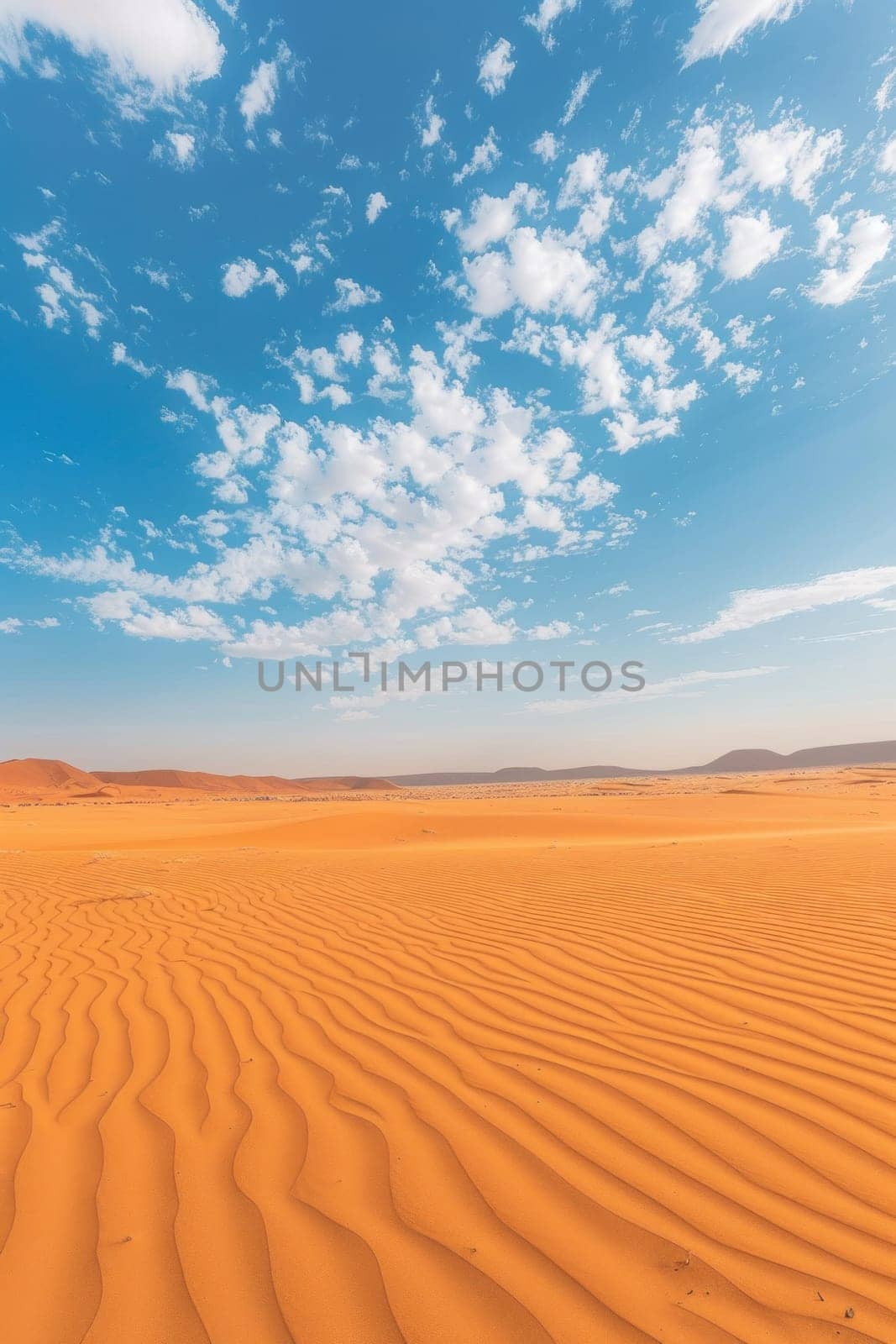 Sand dunes in the sahara desert of namibia, africa majestic landscape of travel and adventure