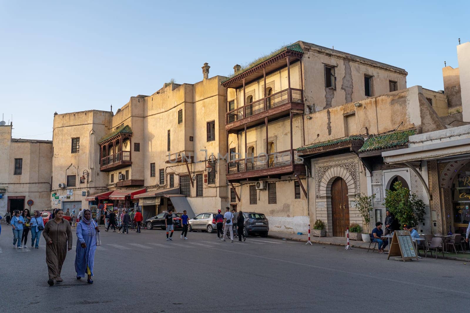 Exterior of the Fez medina, April 20, 2024, Fez, Morocco