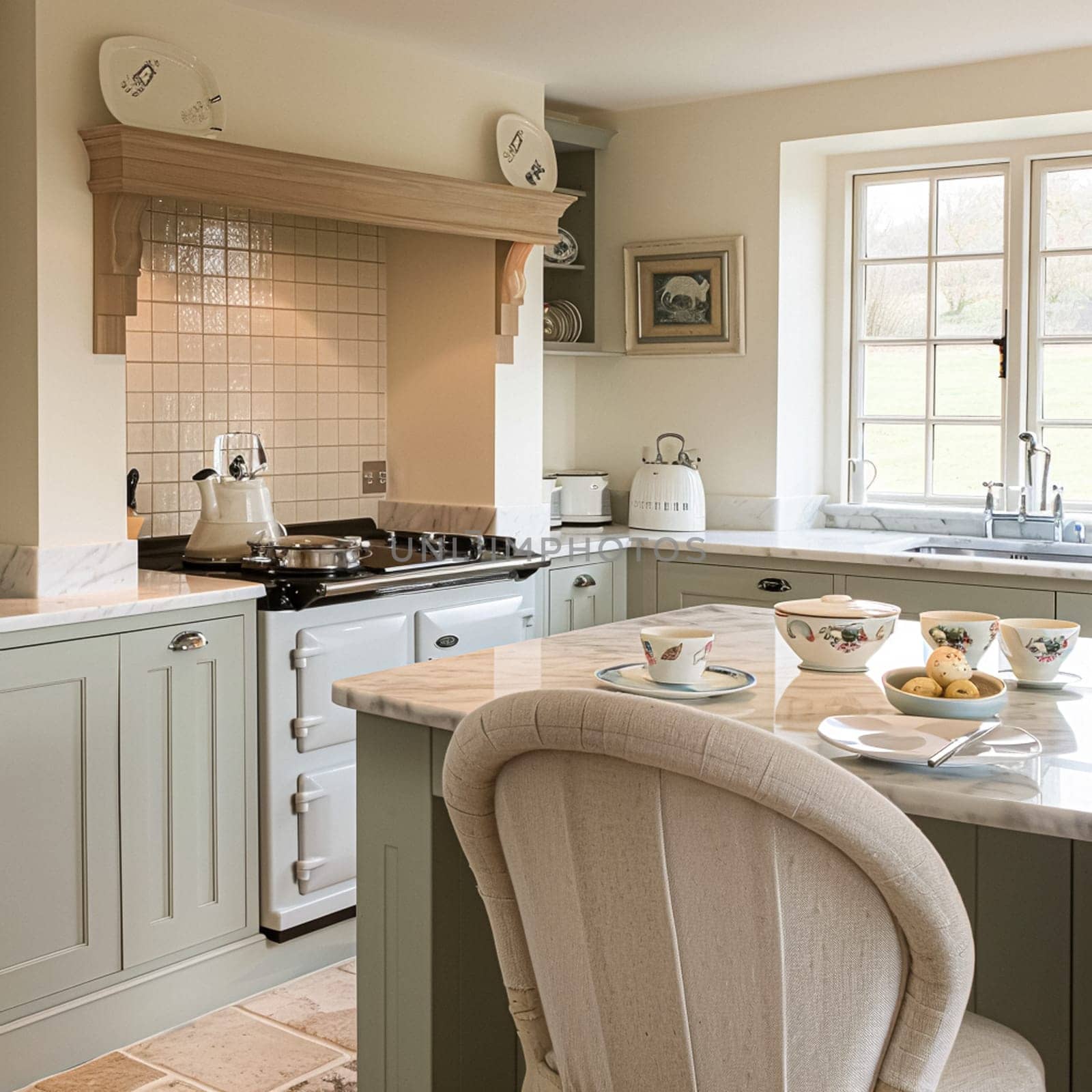 Bespoke kitchen design, country house and cottage interior design, English countryside style renovation and home decor idea