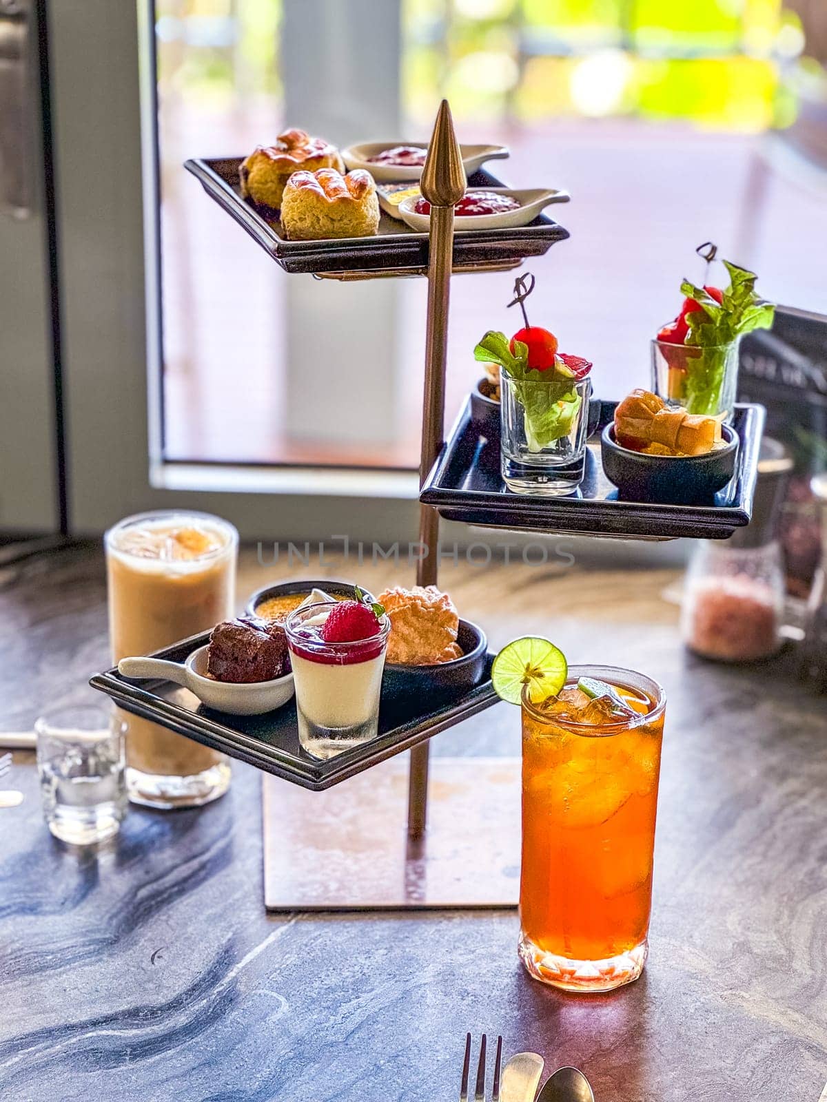 Afternoon tea in Cape Panwa beach in Phuket, Thailand, south east asia