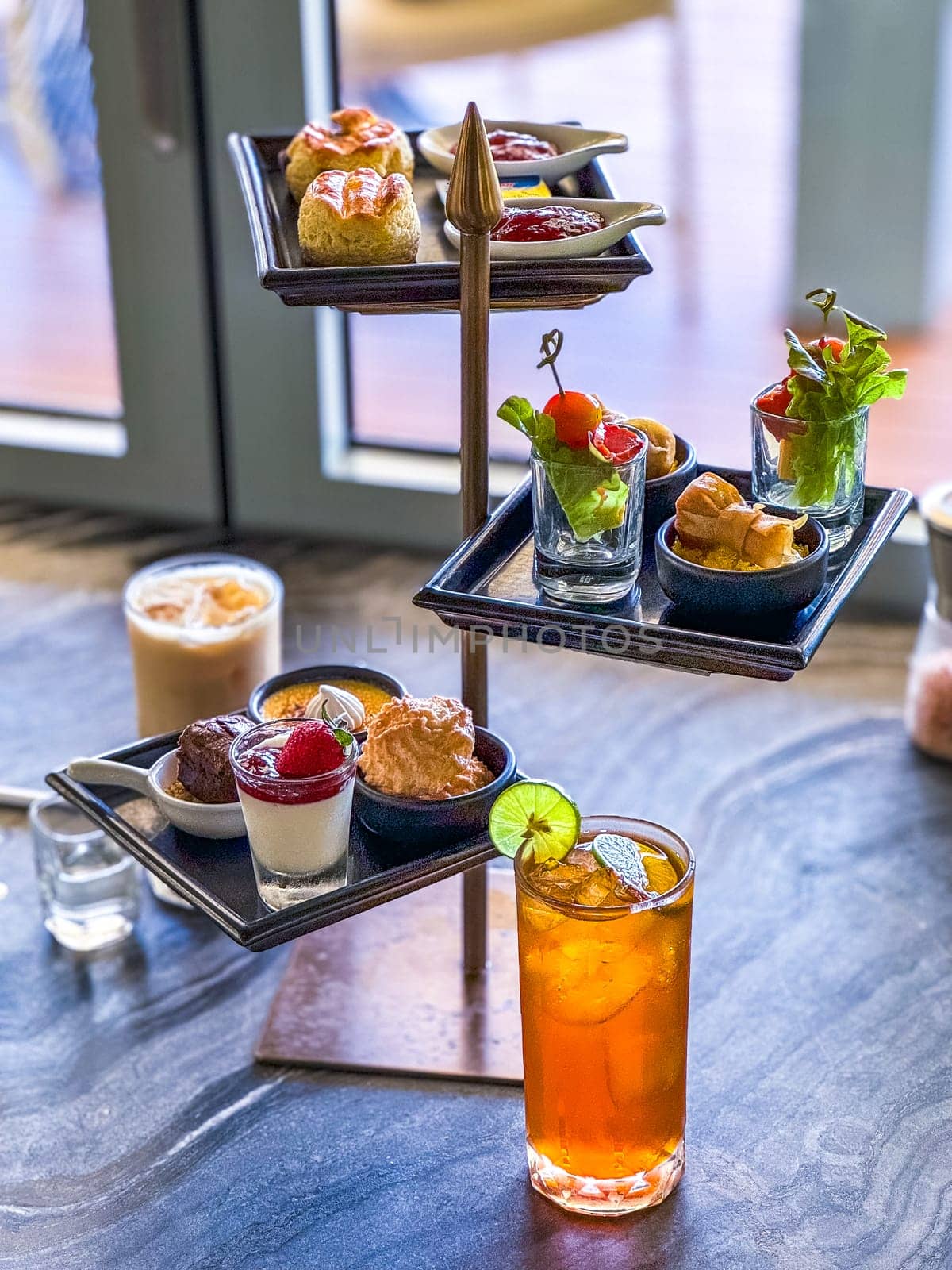 Afternoon tea in Cape Panwa beach in Phuket, Thailand, south east asia