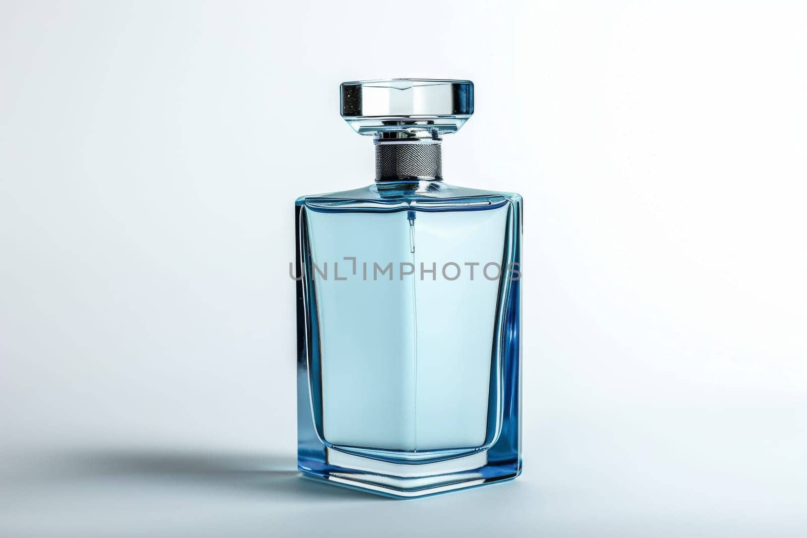 Mockup Perfume glass bottle. Element with copy space.