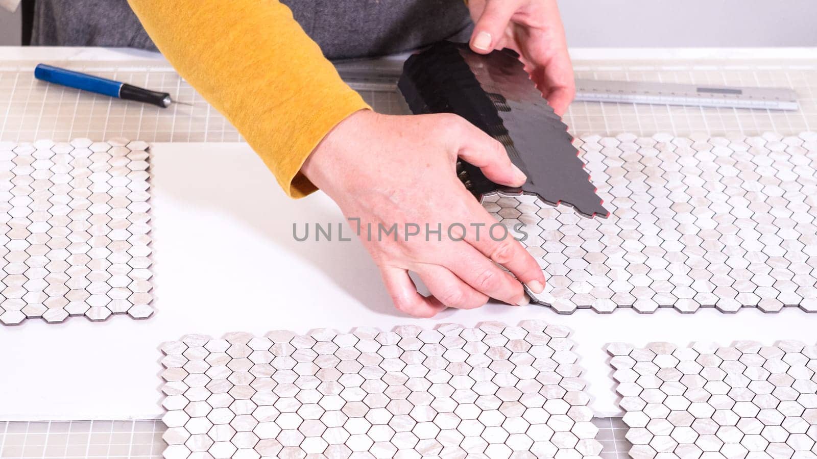 Creating a Stylish Backsplash with Peel and Stick Tiles by arinahabich