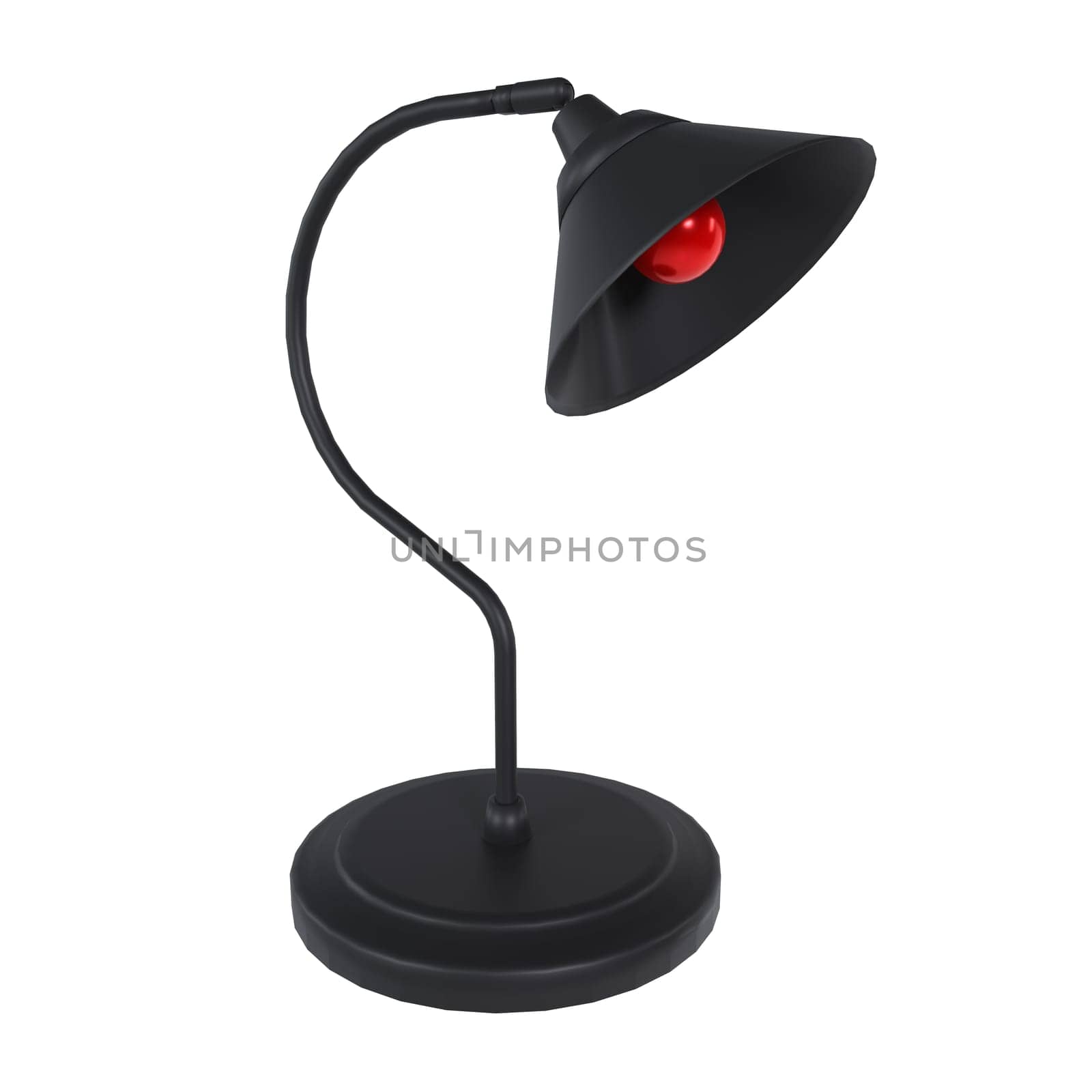 Desk Lamp isolated on white background. High quality 3d illustration