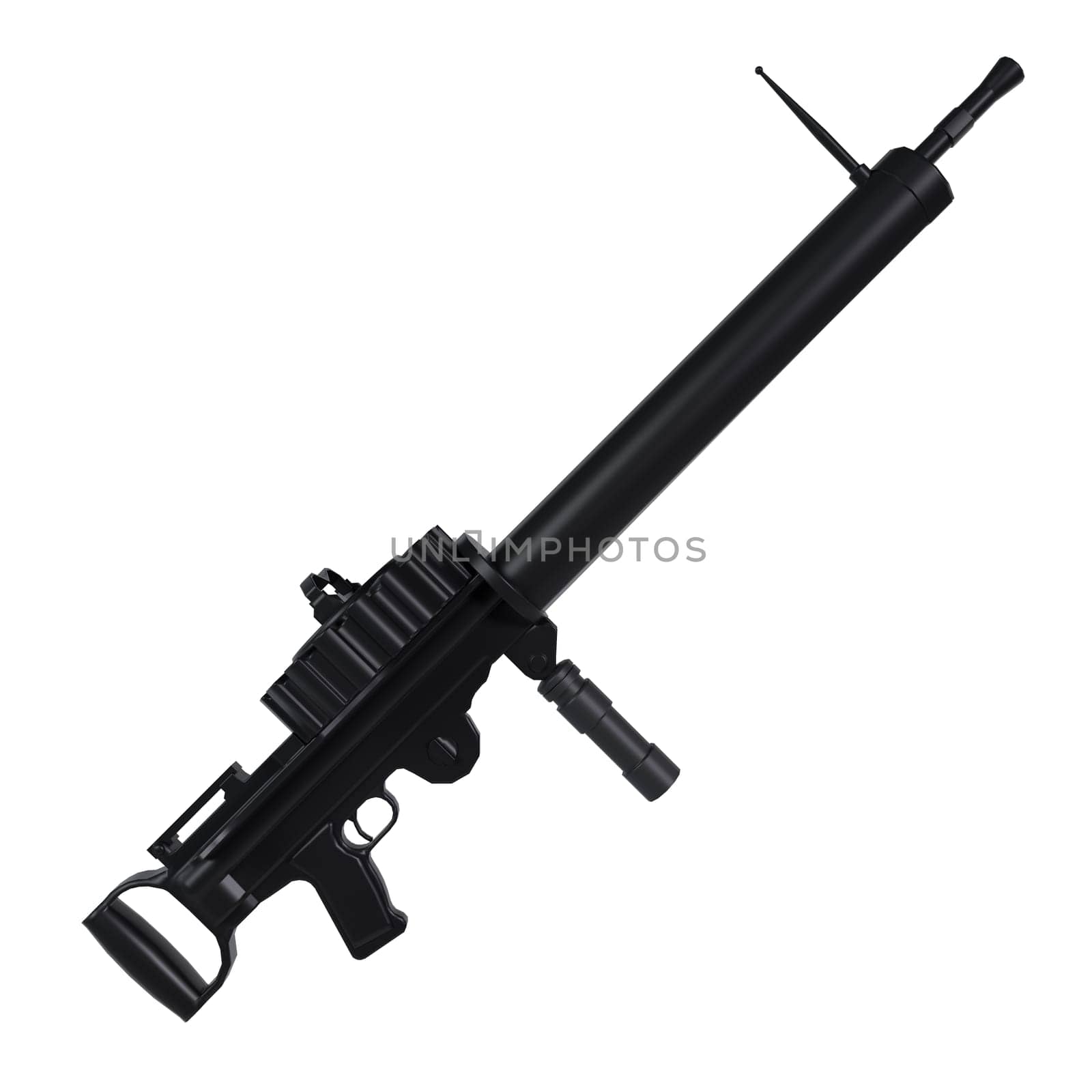 Rifle isolated on white background. High quality 3d illustration