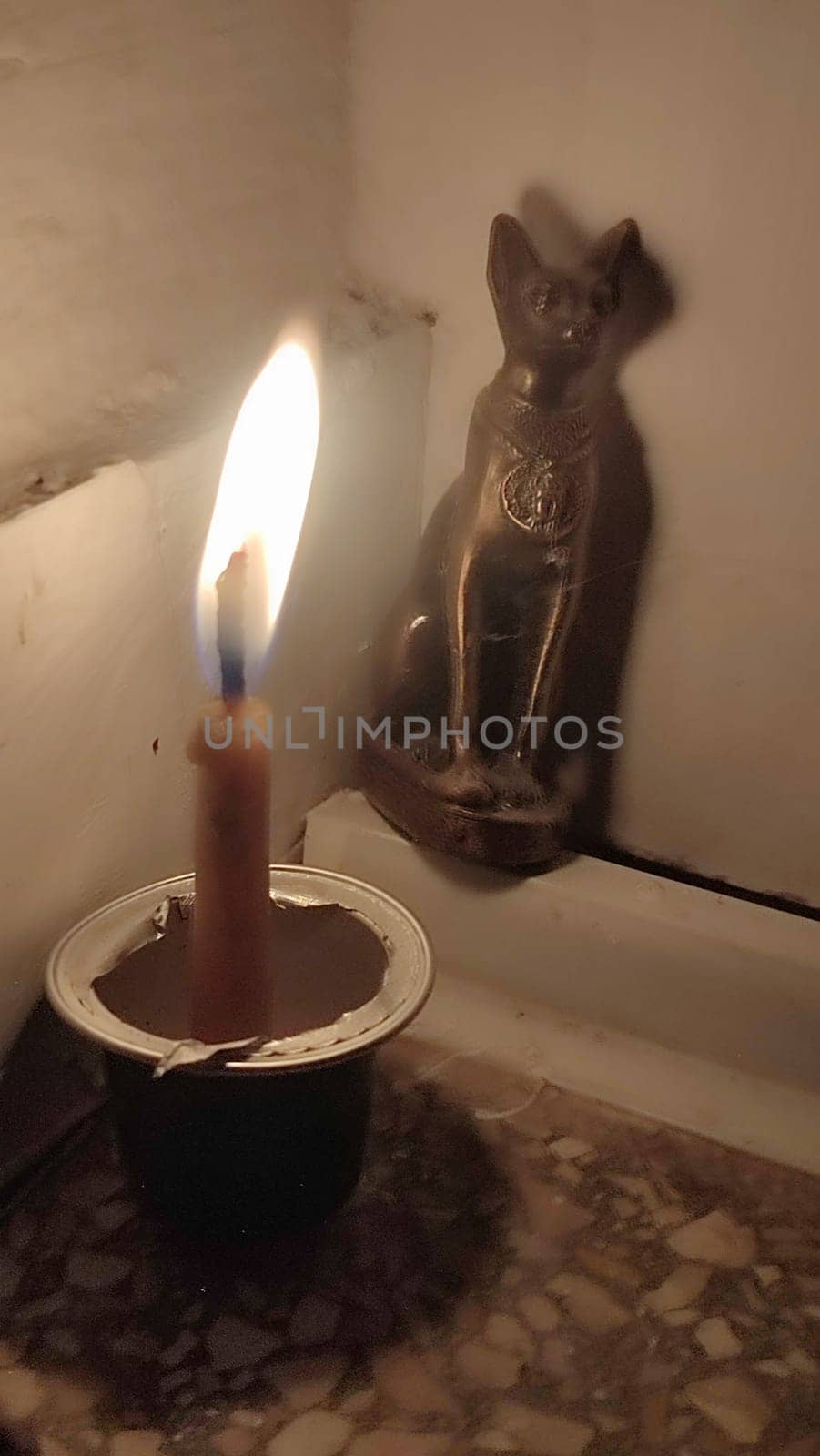 Egyptian cat, figurine symbol religion faith animal. High quality photo