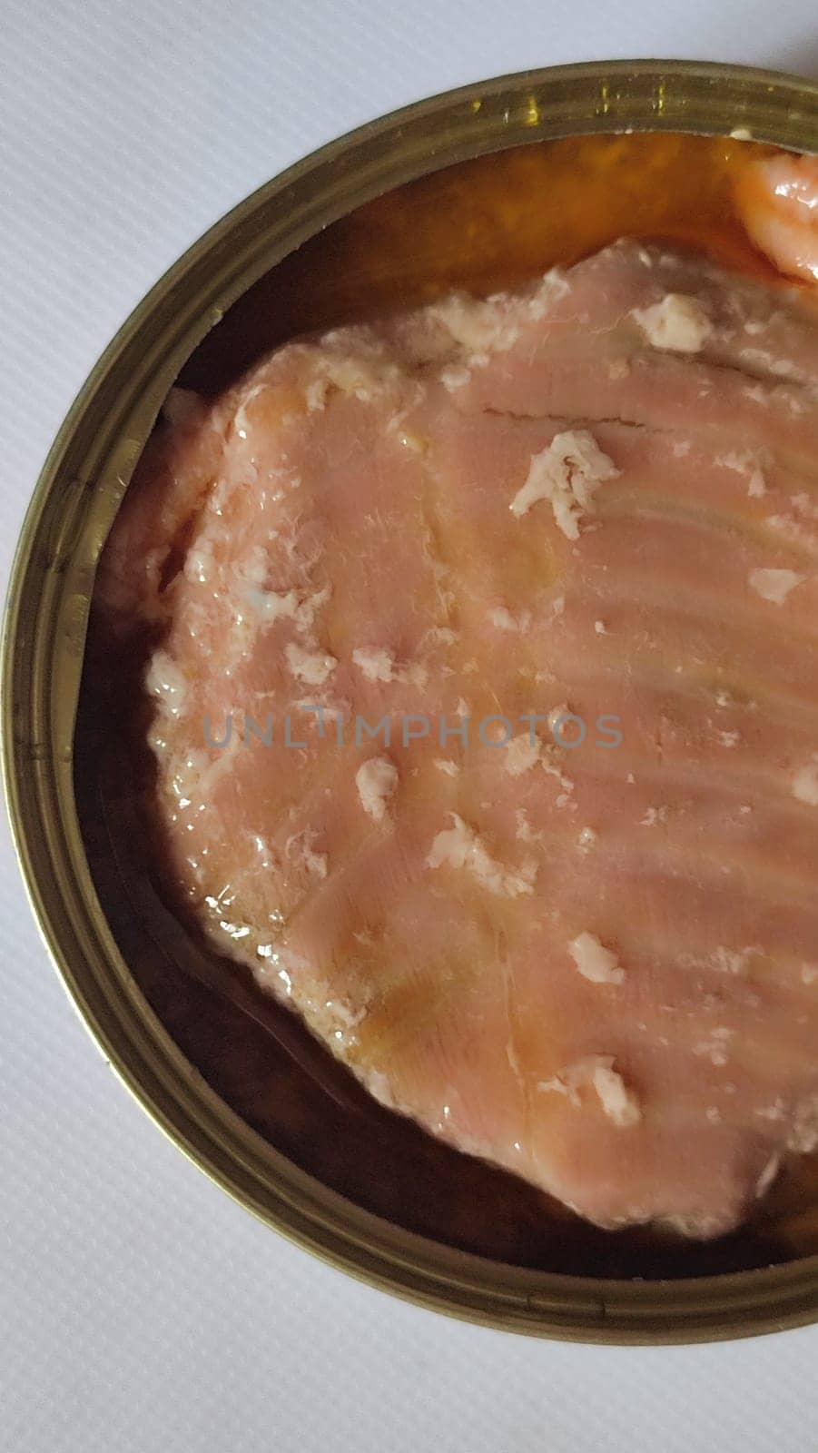 canned salmon fish, food in a jar. High quality photo