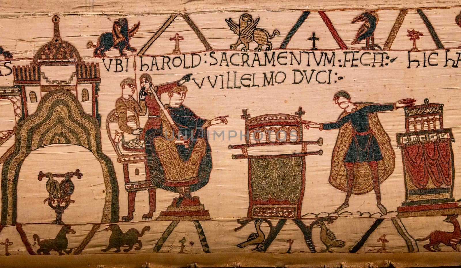 Bayeux tapestry, normandy, France by photogolfer